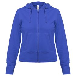 Толстовка женская Hooded Full Zip ярко-синяя