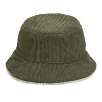 Панама женская BUCKET 2IN1, хаки/бежевый ,S/M,100% полиэстер; подкл шерпа 100% полиэстер, 420 г/м2