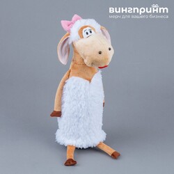 Мягкая игрушка "Козочка" для конфет (подарка) или шампанского, на заказ