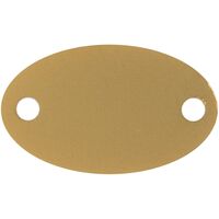 Шильдик металлический Alfa Oval, золотистый