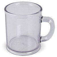 Кружка "Радуга"; прозрачная, D=7,9см, H=9,6см, 300мл; пластик