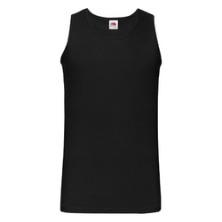 Майка мужская "Athletic Vest", черный_S, 100% хлопок, 160 г/м2