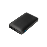 Внешний аккумулятор с цветной подсветкой Анкор Макс (Ancor Max) 5000 mAh, черный