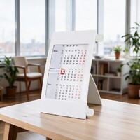 Календарь настольный на 2 года; белый; 18х11 см; пластик
