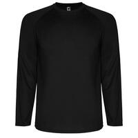 Спортивная футболка MONTECARLO L/S мужская, ЧЕРНЫЙ L