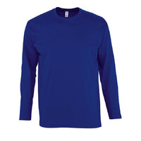 Футболка мужская с длинным рукавом MONARCH, синий, 2XL, 100% хлопок, 150 г/м2