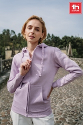 Толстовка женская с капюшоном AMSTERDAM WOMEN, черный, S, 50% хлопок, 50% полиэстер, 320 г/м2