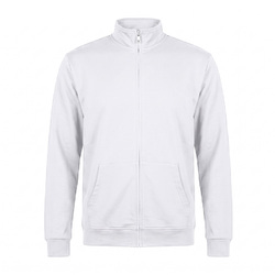 Толстовка унисекс на молнии KINETIC, белый, 3XL, 50 % хлопок, 50% полиэстер, 260 г/м2