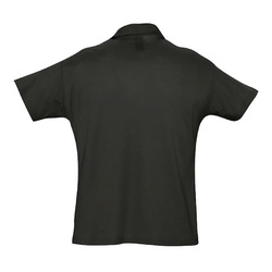 Рубашка поло мужская, короткий рукав, SUMMER II, чёрный, S, 100% хлопок, 170 г/м2