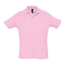 Рубашка поло мужская, короткий рукав, SUMMER II, розовый, S, 100% хлопок, 170 г/м2