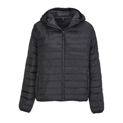 Куртка женская "STREAM HOODED", чёрный, XL, таффета 280 Т, 100% полиэстер