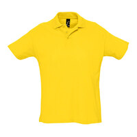 Рубашка поло мужская, короткий рукав, SUMMER II, жёлтый, M, 100% хлопок, 170 г/м2