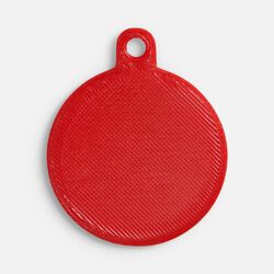 Подвеска Round, 3D-печать, красная
