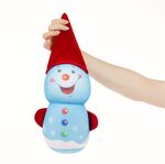 Подушка велюровая FrostyLove на заказ, снеговик