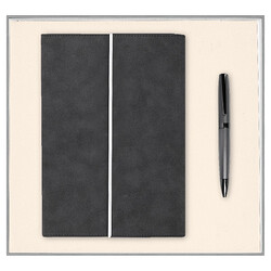 Набор подарочный Solution Prestige Duo, (Ежедневник в суперобложке Country Galaxy Nuba A5+, Ручка шариковая матовая Prime), с