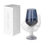 Подарочный набор 2 бокала для вина Сапфир (Sapphire) + набор для вина с электрическим штопором Сакраменто (Sacramento), в чер