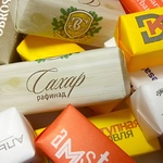 Сувенирный сахар-рафинад «два кубика» на заказ, 10 грамм