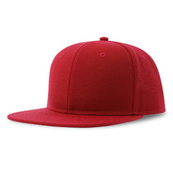 Бейсболка "SNAP BACK-S", 6 клиньев, пластиковая застежка, красный, 100% переработанный полиэстер, 300 гр/м2