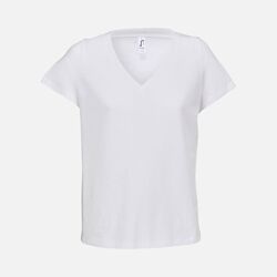 Футболка женская Regent Women с V-образным вырезом, белая