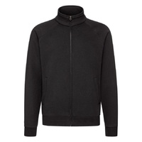 Толстовка "Sweat Jacket", черный_M, 70% х/б, 30% п/э, 280 г/м2