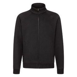 Толстовка "Sweat Jacket", черный_M, 70% х/б, 30% п/э, 280 г/м2