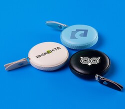 Рулетки 1,5 м из экокожи круглые