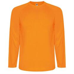 Спортивная футболка MONTECARLO L/S мужская, ФЛУОРЕСЦЕНТНЫЙ ОРАНЖЕВЫЙ L