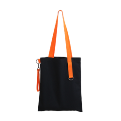 Шоппер Superbag black (чёрный с оранжевым)