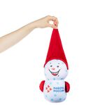 Подушка велюровая FrostyLove на заказ, снеговик