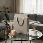 Подарочный набор Мокко, Мизу (Mokko, Mizu), бежевый (чайная пара, свеча, диффузор)